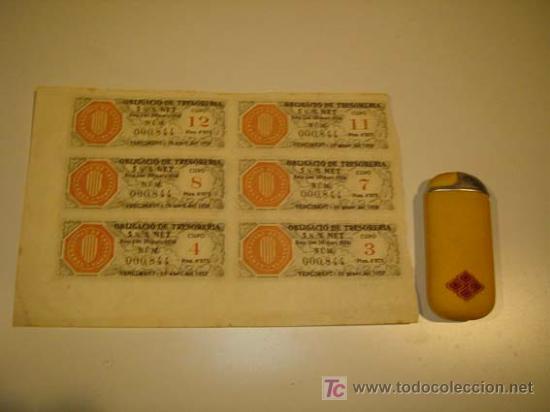 Documentos bancarios: obligaciones de Tesoreria de la Generalitat 1936 - Foto 1