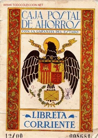 Documentos bancarios: LIBRETA DE AHORROS DE LA CAJA POSTAL-1960 - Foto 1