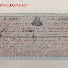 Documentos bancarios: LETRA DE ASTURIAS (PRAVIA ) DEL COMERCIO CON CUBA DE 1915 DE LA HABANA . Lote 12867832