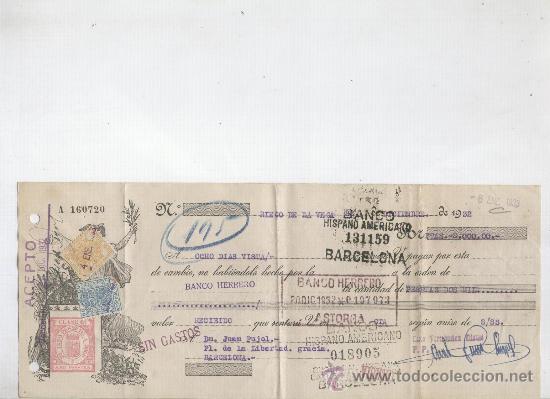 Documentos bancarios: LETRA. A&Ntilde;O 1932. RIEGO DE LA VEGA. - Foto 1