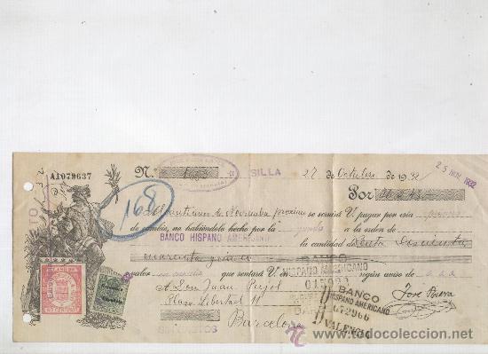 Documentos bancarios: LETRA. A&Ntilde;O 1932. JOSE RIERA LOPEZ. SILLA. VALENCIA. - Foto 1