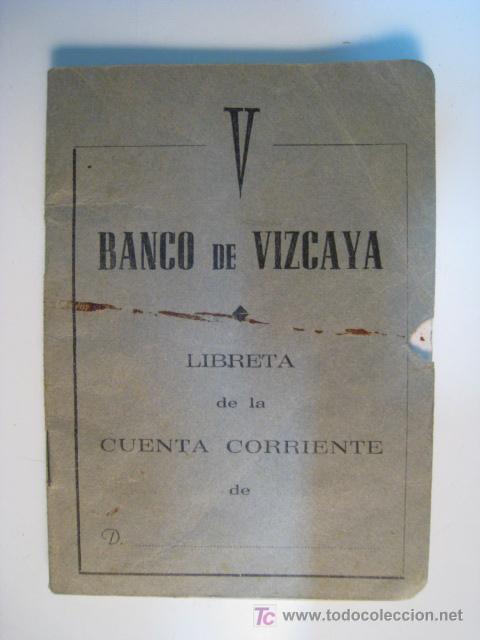 Documentos bancarios: BANCO DE VIZCAYA. LIBRETA CUENTA CORRIENTE 1967 - Foto 1