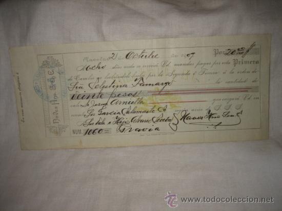 Documentos bancarios: PLACETAS  1909   NAVES ANO S Y C - Foto 1