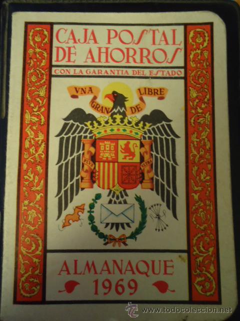 Documentos bancarios: ALMANAQUE 1969, CAJA POSTAL DE AHORROS - Foto 1