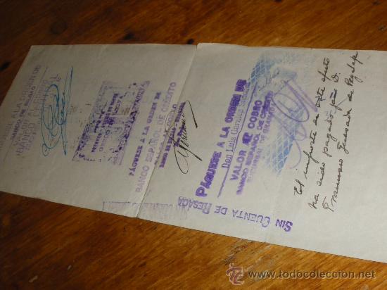 Documentos bancarios: LETRA DE CAMBIO, NOVIEMBRE 1939. - Foto 3