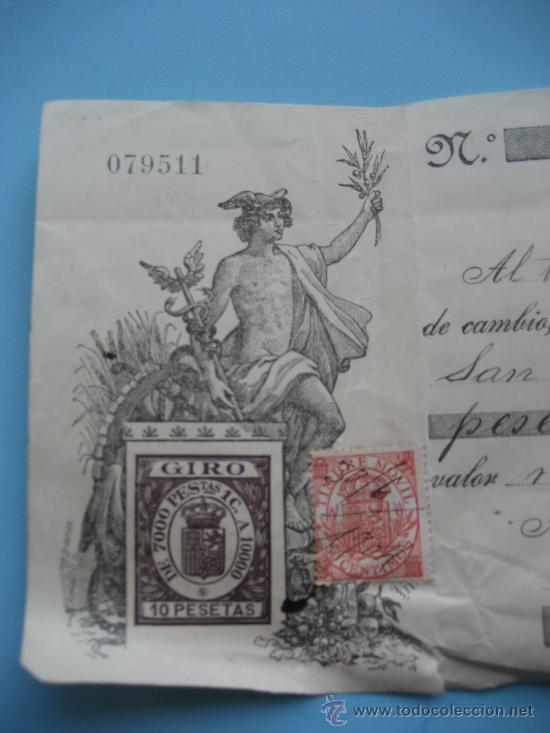 Documentos bancarios: Letra de Cambio. 1904. Banco de Sabadell. - Foto 2