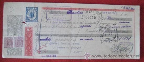 Documentos bancarios: LETRA DE CAMBIO. MADRID 1957. ENVIO GRATIS&iexcl;&iexcl;&iexcl; - Foto 1