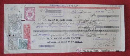 Documentos bancarios: LETRA DE CAMBIO. MADRID 1957. ENVIO GRATIS&iexcl;&iexcl;&iexcl; - Foto 1