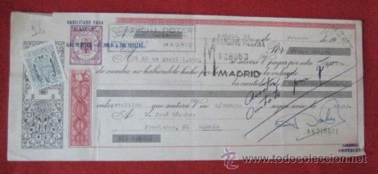 Documentos bancarios: LETRA DE CAMBIO. MADRID 1959. ENVIO GRATIS&iexcl;&iexcl;&iexcl; - Foto 1