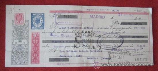 Documentos bancarios: LETRA DE CAMBIO. MADRID 1947. ENVIO GRATIS&iexcl;&iexcl;&iexcl; - Foto 1