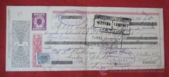 Documentos bancarios: LETRA DE CAMBIO. CACERES 1947. ENVIO GRATIS&iexcl;&iexcl;&iexcl; - Foto 1