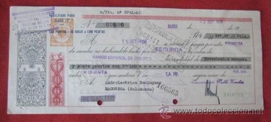 Documentos bancarios: LETRA DE CAMBIO. MADRID 1958. ENVIO GRATIS&iexcl;&iexcl;&iexcl; - Foto 1