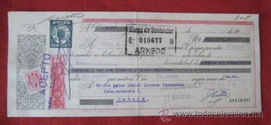 Documentos bancarios: LETRA DE CAMBIO. MADRID 1947. ENVIO GRATIS&iexcl;&iexcl;&iexcl; - Foto 1