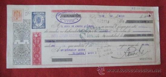 Documentos bancarios: LETRA DE CAMBIO. VIGO 1947. ENVIO GRATIS&iexcl;&iexcl;&iexcl; - Foto 1
