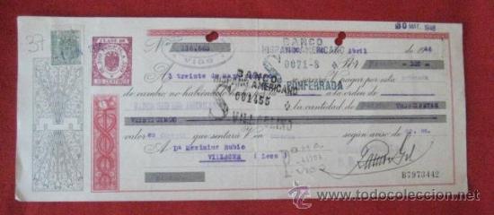 Documentos bancarios: LETRA DE CAMBIO. VIGO 1946. ENVIO GRATIS&iexcl;&iexcl;&iexcl; - Foto 1