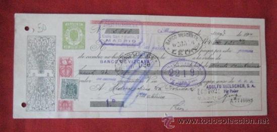 Documentos bancarios: LETRA DE CAMBIO. LEON 1944. ENVIO GRATIS&iexcl;&iexcl;&iexcl; - Foto 1