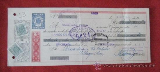 Documentos bancarios: LETRA DE CAMBIO. LEON 1944. ENVIO GRATIS&iexcl;&iexcl;&iexcl; - Foto 1