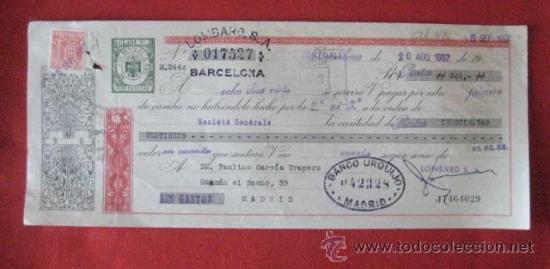 Documentos bancarios: LETRA DE CAMBIO. BARCELONA 1957. ENVIO GRATIS&iexcl;&iexcl;&iexcl; - Foto 1