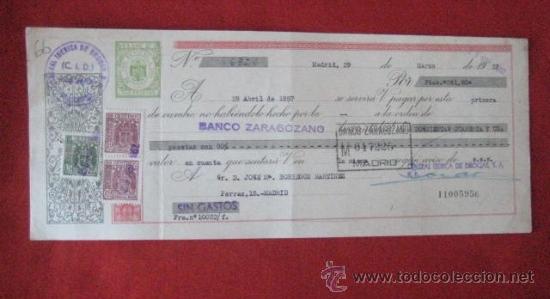 Documentos bancarios: LETRA DE CAMBIO. MADRID 1957. ENVIO GRATIS&iexcl;&iexcl;&iexcl; - Foto 1