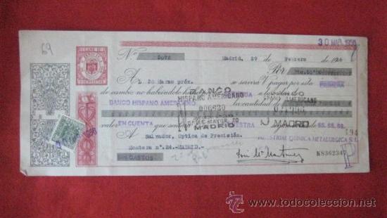 Documentos bancarios: LETRA DE CAMBIO. MADRID 1956. ENVIO GRATIS&iexcl;&iexcl;&iexcl; - Foto 1