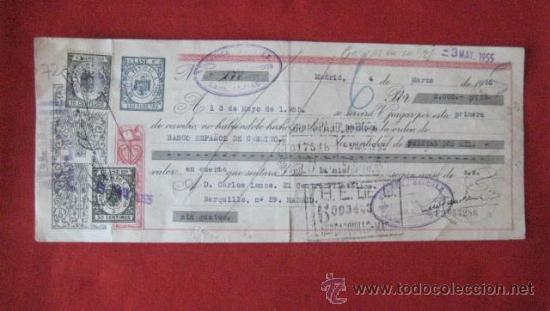 Documentos bancarios: LETRA DE CAMBIO. MADRID 1955. ENVIO GRATIS&iexcl;&iexcl;&iexcl; - Foto 1