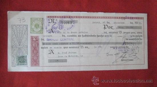 Documentos bancarios: LETRA DE CAMBIO. MADRID 1955. ENVIO GRATIS&iexcl;&iexcl;&iexcl; - Foto 1