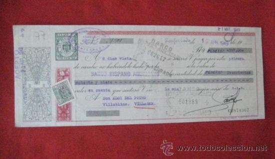 Documentos bancarios: LETRA DE CAMBIO. PONFERRADA 1949. ENVIO GRATIS&iexcl;&iexcl;&iexcl; - Foto 1