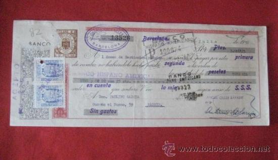 Documentos bancarios: LETRA DE CAMBIO. BARCELONA 1957. ENVIO GRATIS&iexcl;&iexcl;&iexcl; - Foto 1