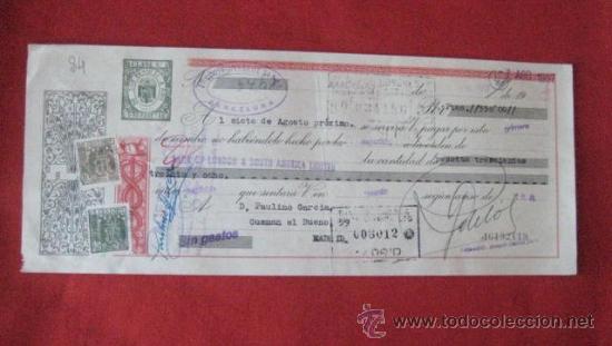 Documentos bancarios: LETRA DE CAMBIO. BARCELONA1957. ENVIO GRATIS&iexcl;&iexcl;&iexcl; - Foto 1