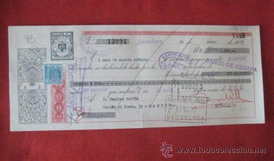 Documentos bancarios: LETRA DE CAMBIO. BARCELONA1957. ENVIO GRATIS&iexcl;&iexcl;&iexcl; - Foto 1