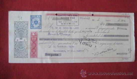 Documentos bancarios: LETRA DE CAMBIO. MADRID 1951. ENVIO GRATIS&iexcl;&iexcl;&iexcl; - Foto 1