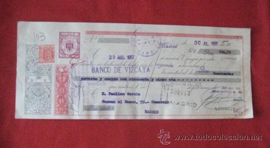 Documentos bancarios: LETRA DE CAMBIO. MADRID 1957. ENVIO GRATIS&iexcl;&iexcl;&iexcl; - Foto 1