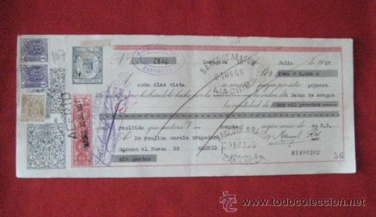 Documentos bancarios: LETRA DE CAMBIO. ZARAGOZA1957. ENVIO GRATIS&iexcl;&iexcl;&iexcl; - Foto 1