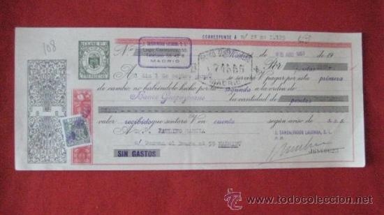 Documentos bancarios: LETRA DE CAMBIO. MADRID 1957. ENVIO GRATIS&iexcl;&iexcl;&iexcl; - Foto 1