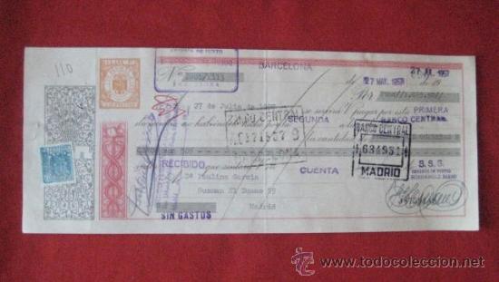 Documentos bancarios: LETRA DE CAMBIO. BARCELONA 1957. ENVIO GRATIS&iexcl;&iexcl;&iexcl; - Foto 1
