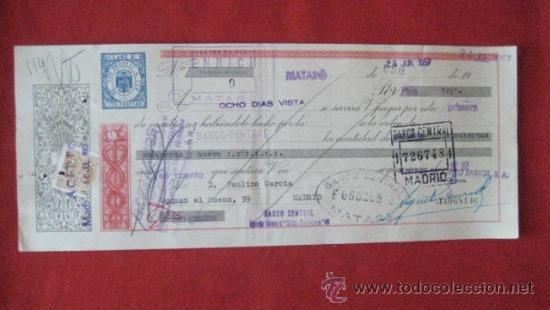 Documentos bancarios: LETRA DE CAMBIO. MADRID 1957. ENVIO GRATIS&iexcl;&iexcl;&iexcl; - Foto 1