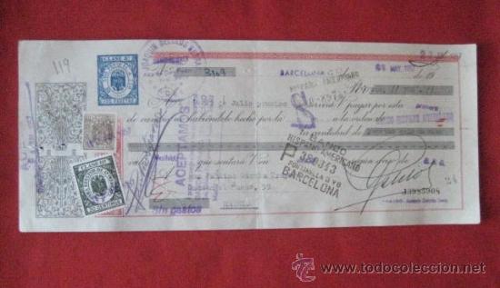 Documentos bancarios: LETRA DE CAMBIO. BARCELONA1957. ENVIO GRATIS&iexcl;&iexcl;&iexcl; - Foto 1