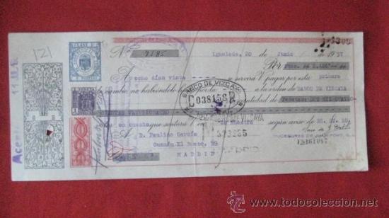 Documentos bancarios: LETRA DE CAMBIO. IGUALADA1957. ENVIO GRATIS&iexcl;&iexcl;&iexcl; - Foto 1