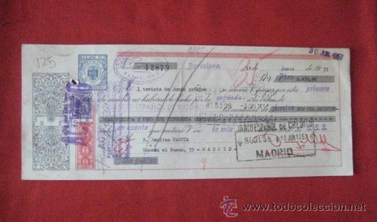 Documentos bancarios: LETRA DE CAMBIO. BARCELONA 1957. ENVIO GRATIS&iexcl;&iexcl;&iexcl; - Foto 1