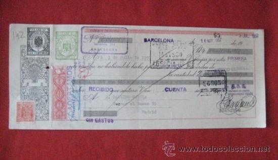 Documentos bancarios: LETRA DE CAMBIO. BARCELONA 1957. ENVIO GRATIS&iexcl;&iexcl;&iexcl; - Foto 1