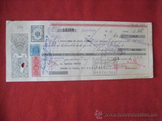 Documentos bancarios: LETRA DE CAMBIO. BARCELONA 1957. ENVIO GRATIS&iexcl;&iexcl;&iexcl; - Foto 1