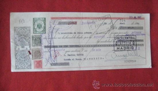 Documentos bancarios: LETRA DE CAMBIO. BARCELONA 1957. ENVIO GRATIS&iexcl;&iexcl;&iexcl; - Foto 1