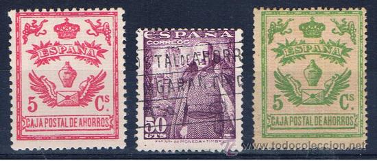 Documentos bancarios: sellos i matasellos caja postal de ahorros - Foto 1