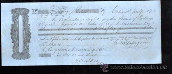 Documentos bancarios: LETRA DE BENSUSAN, C&Aacute;DIZ 1843 - Foto 1