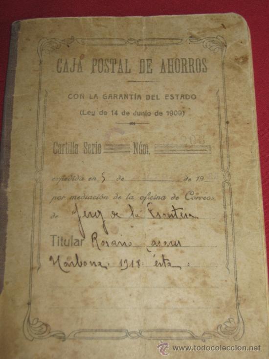 Documentos bancarios: LIBRETA DE LA CAJA POSTAL DE AHORROS DEL A&Ntilde;O 1925 - VER ADICIONALES - Foto 1