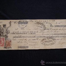 Documentos bancarios: PRIMERA DE CAMBIO BANCO DE ESPAÑA. BARCELONA.1908. LA FLORIDA. EUGENIO SARRÁ. BARCELONA.. Lote 32983817