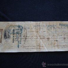 Documentos bancarios: PRIMERA DE CAMBIO BANCO DE ESPAÑA. MADRID. 1886. URQUIJO Y COMPAÑIA. MADRID.. Lote 32984098