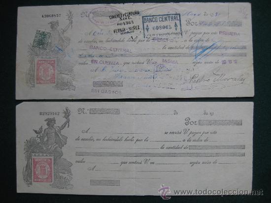 Documentos bancarios: DOS LETRAS DE CAMBIO - UNA SIN USAR - Foto 1