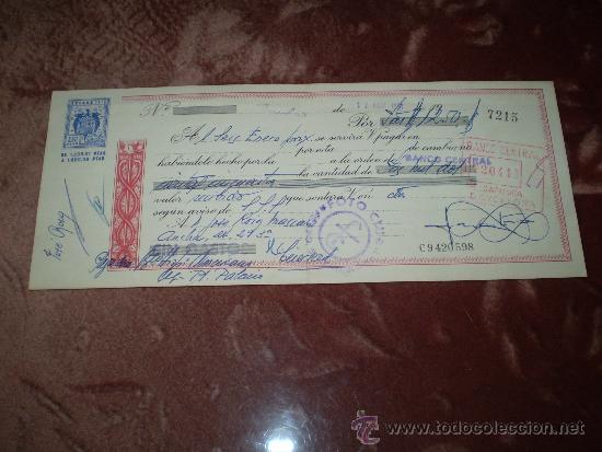 Documentos bancarios: Letra de  cambio del Banco Central. A&ntilde;o 1967 - Foto 1