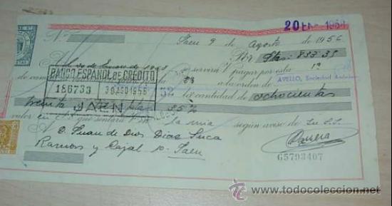 Documentos bancarios: DOCUMENTO BANCARIO BANCO ESPA&Ntilde;OL DE CREDITO LETRA DE CAMBIO - Foto 1